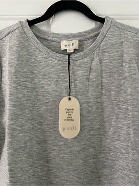 P Cill Modal Grey Crewneck Dress